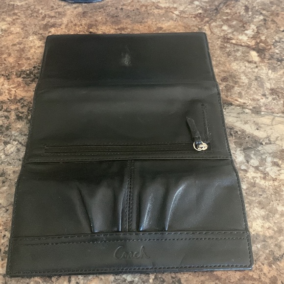 Coach Black Pleated Leather Wallet - Picture 5 of 6